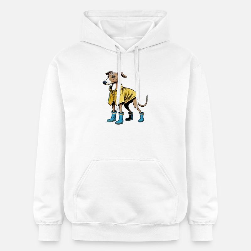 Whippet en imperméable - Sweat à capuche Softstyle® Gildan Unisexe - blanc