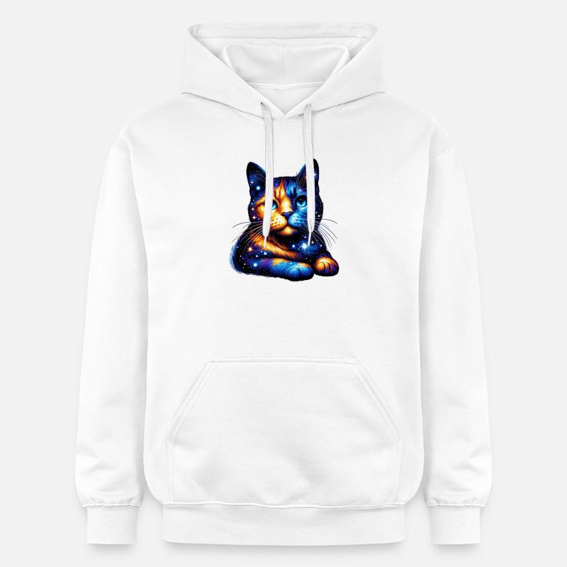 Chat - Sweat à capuche Softstyle® Gildan Unisexe - blanc