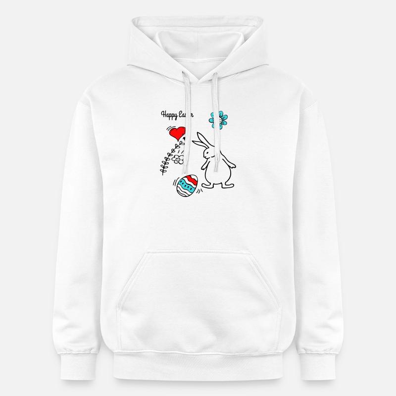 Joyeuses Pâques - Sweat à capuche Softstyle® Gildan Unisexe - blanc