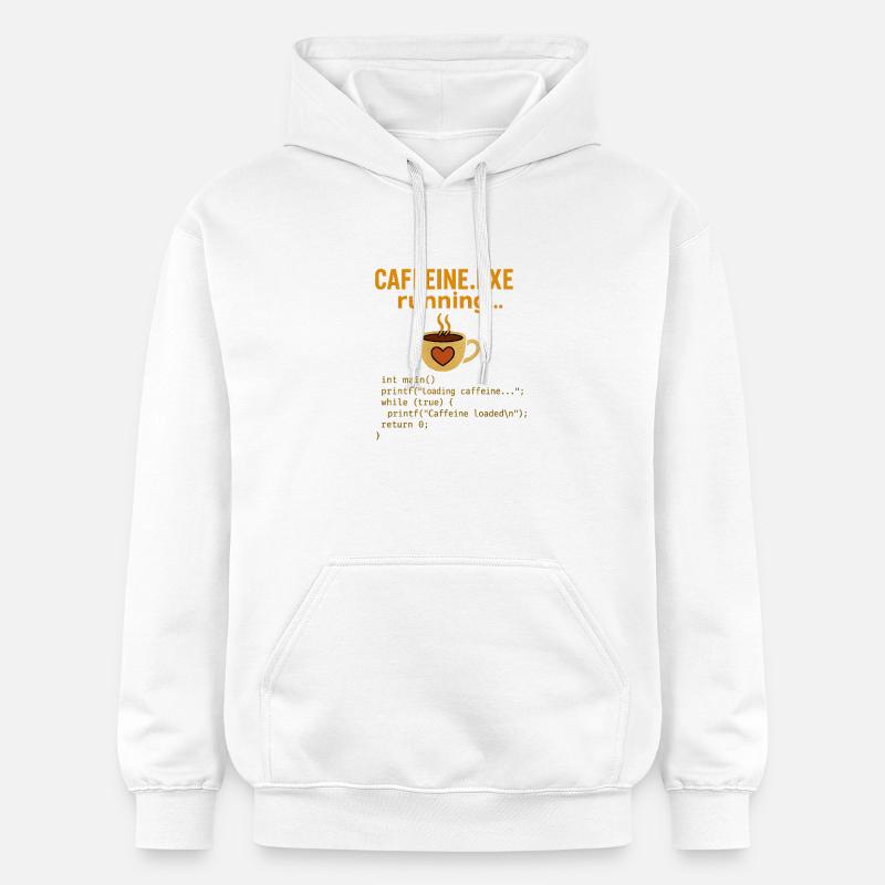 Caffeine.exe course à pied - Sweat à capuche Softstyle® Gildan Unisexe - blanc