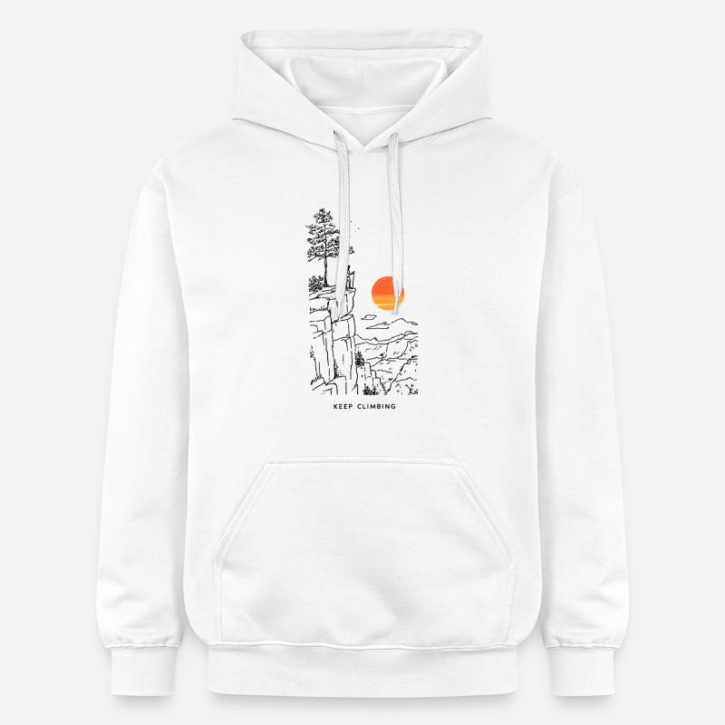 Tranche de coucher de soleil - Sweat à capuche Softstyle® Gildan Unisexe - blanc