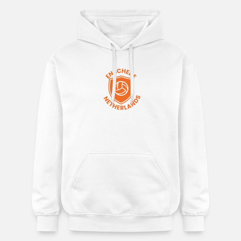 Bouclier de volée d’Enschede - Sweat à capuche Softstyle® Gildan Unisexe - blanc
