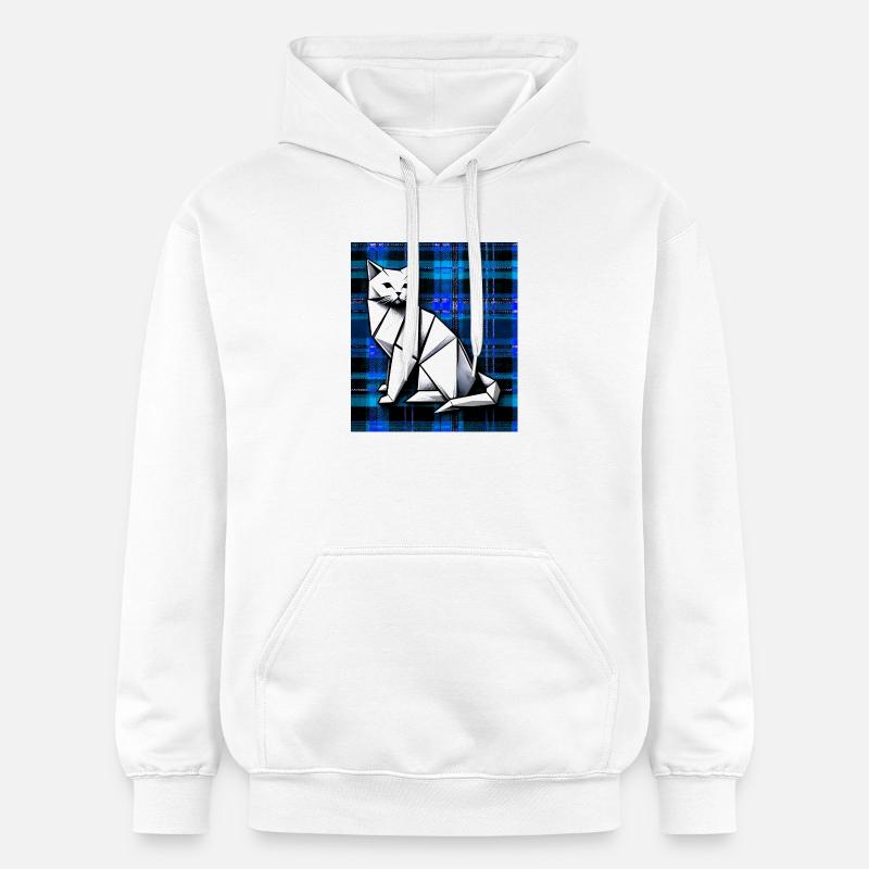 chat - Sweat à capuche Softstyle® Gildan Unisexe - blanc