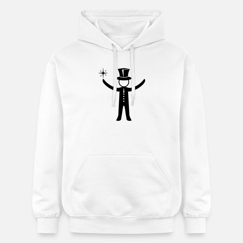 Magicien Sorcier - Sweat à capuche Softstyle® Gildan Unisexe - blanc