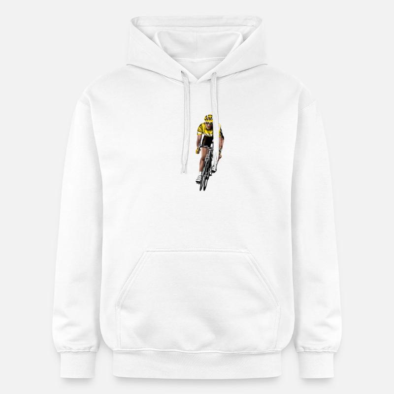 vélo de course - Sweat à capuche Softstyle® Gildan Unisexe - blanc