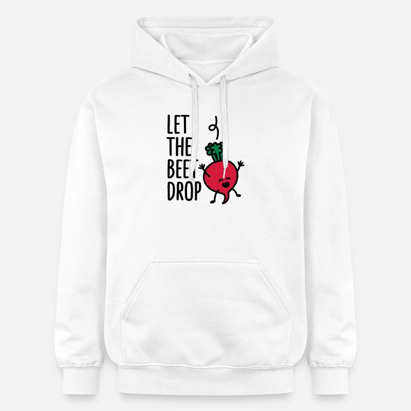 Let the beet drop - Sweat à capuche Softstyle® Gildan Unisexe - blanc