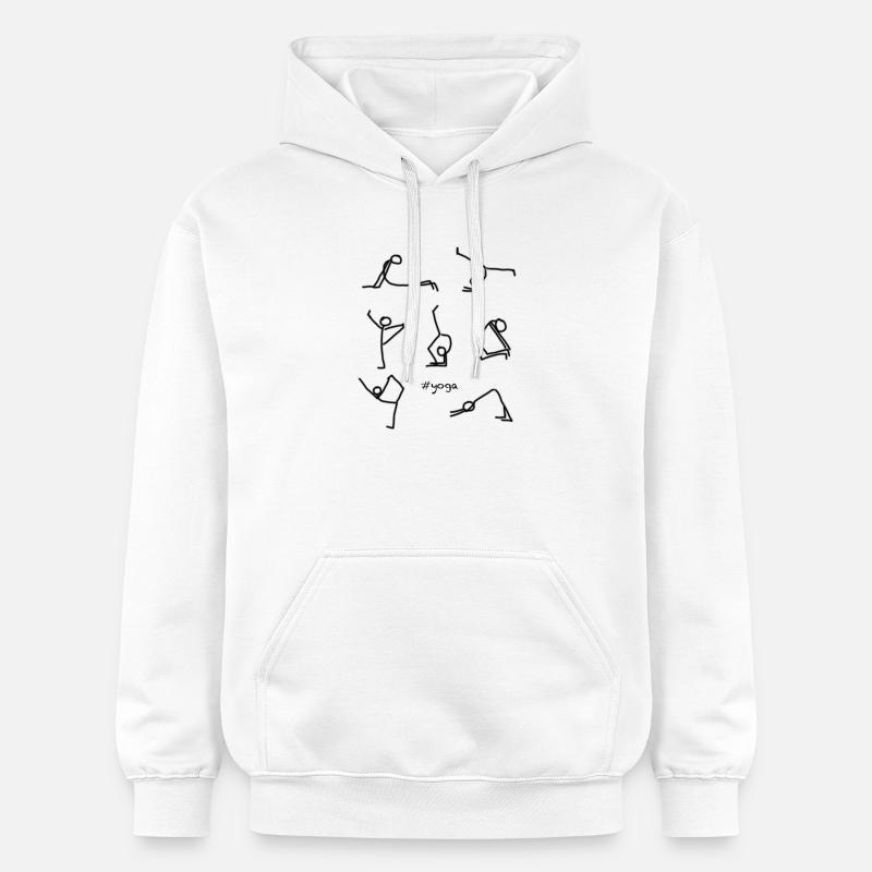 yoga - Sweat à capuche Softstyle® Gildan Unisexe - blanc