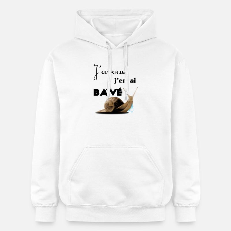 J'avoue - Sweat à capuche Softstyle® Gildan Unisexe - blanc
