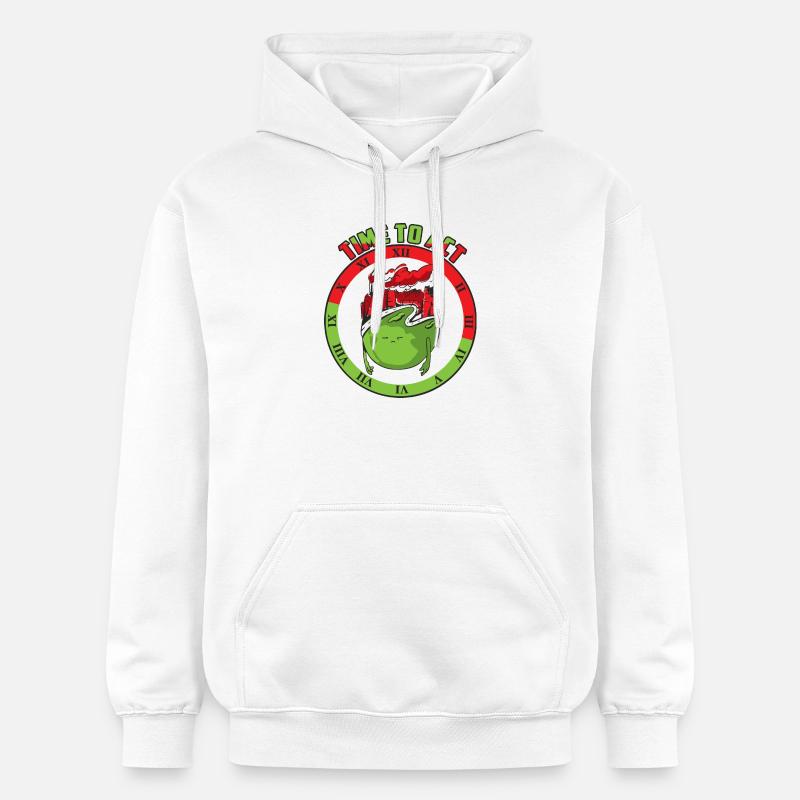 Changement climatique, il est temps d’agir - Sweat à capuche Softstyle® Gildan Unisexe - blanc