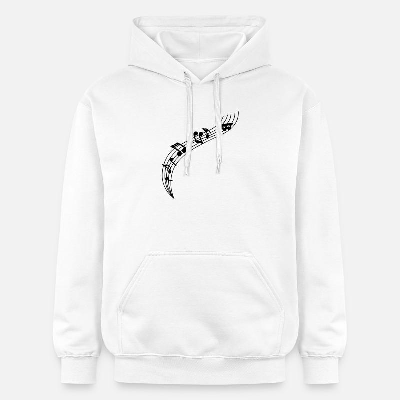 Afficher la musique - Sweat à capuche Softstyle® Gildan Unisexe - blanc