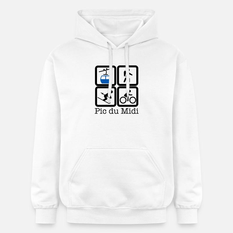 Pic du Midi - Sweat à capuche Softstyle® Gildan Unisexe - blanc