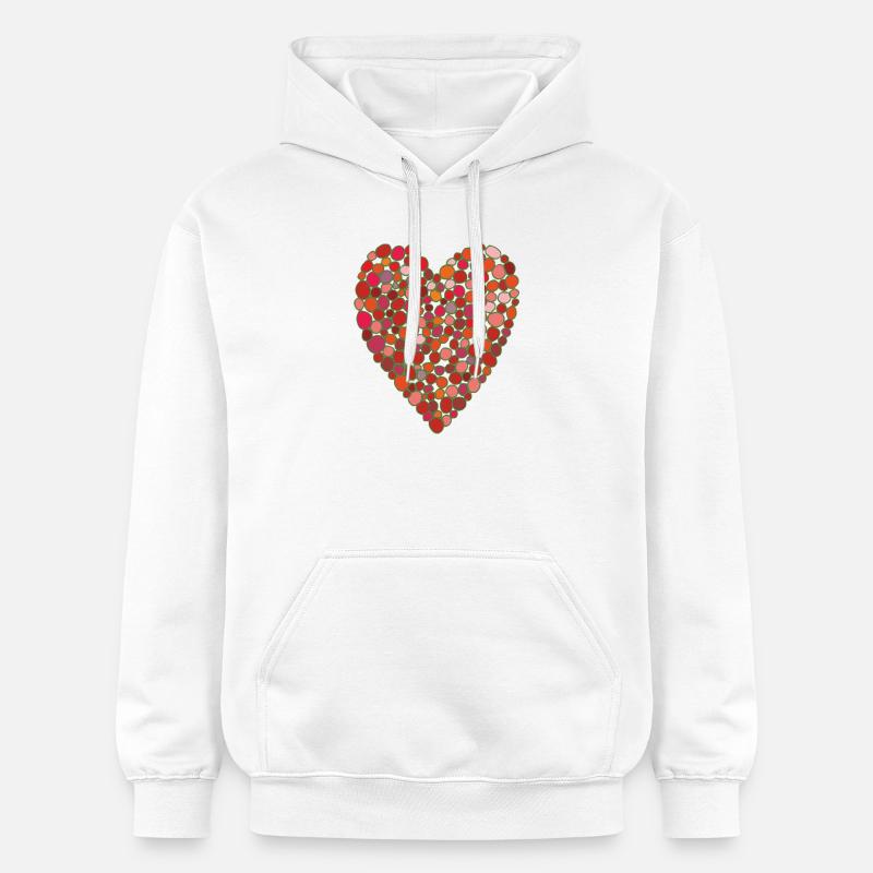 Cœur de bulle - Sweat à capuche Softstyle® Gildan Unisexe - blanc