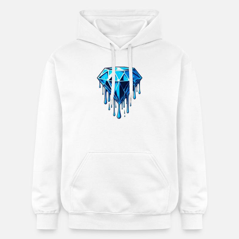 Diamant - Sweat à capuche Softstyle® Gildan Unisexe - blanc
