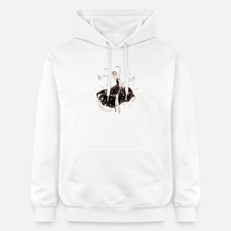 La danseuse de la nuit. - Sweat à capuche Softstyle® Gildan Unisexe - blanc