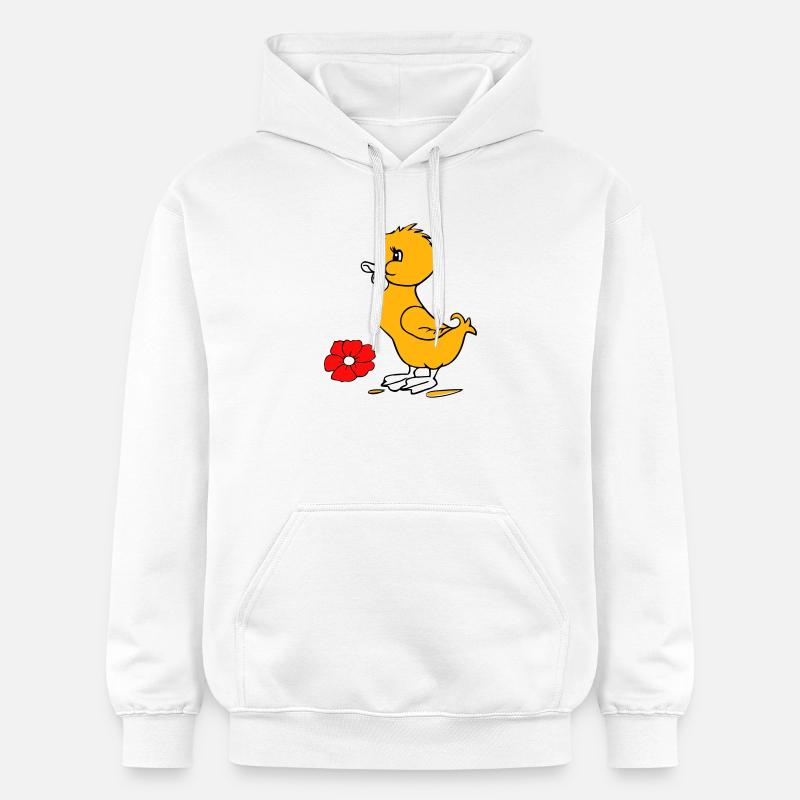 Poussins de Pâques Joyeuses Pâques - Sweat à capuche Softstyle® Gildan Unisexe - blanc