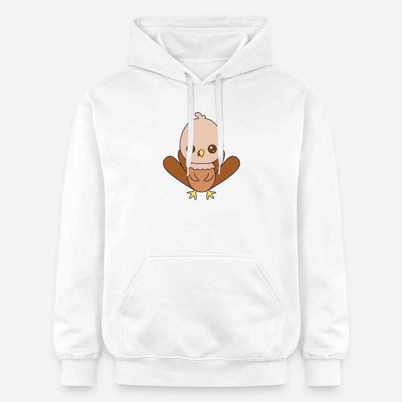 Conception de personnage de dinde mignonne - Sweat à capuche Softstyle® Gildan Unisexe - blanc