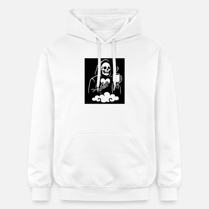Grim Reaper Tasse à café Design - Sweat à capuche Softstyle® Gildan Unisexe - blanc