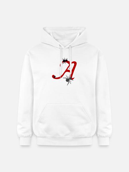 Buchstabe A Initiale - Gildan Unisex Softstyle® Midweight Hoodie - Weiß