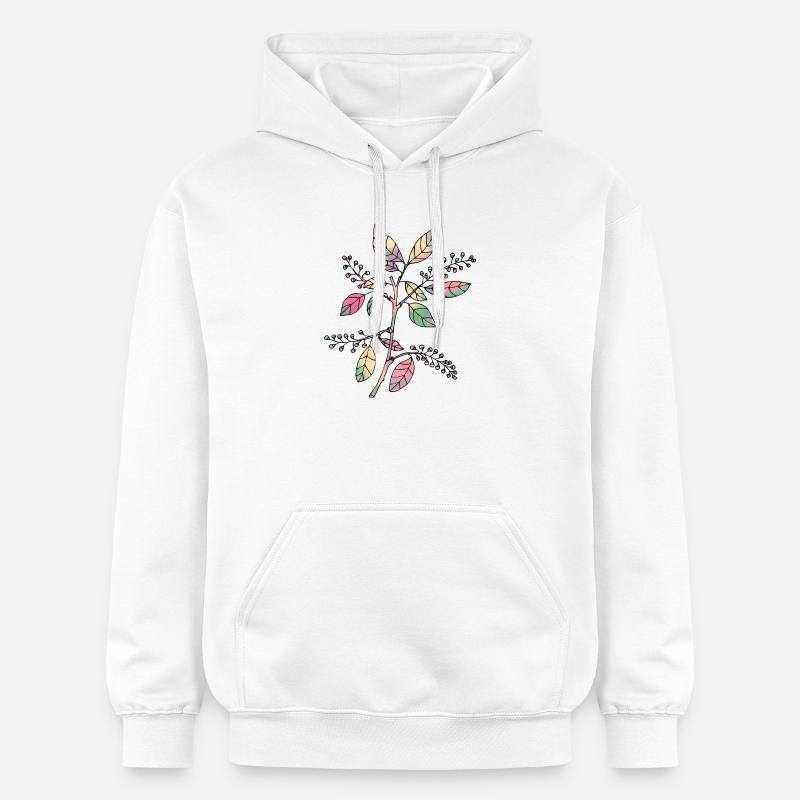 Blumen - Gildan Unisex Softstyle® Midweight Hoodie - Weiß