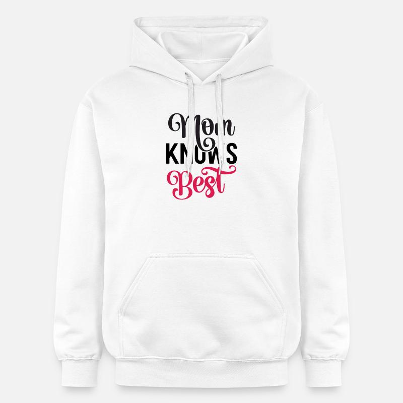 Maman sait mieux que quiconque - Sweat à capuche Softstyle® Gildan Unisexe - blanc