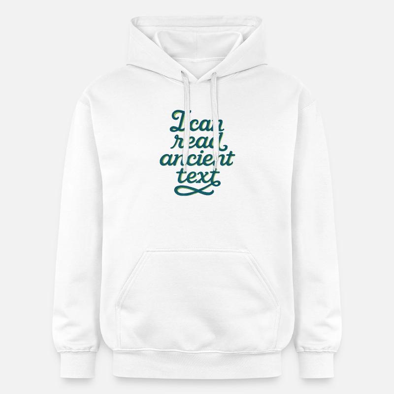 T-shirt en écriture ancienne - Sweat à capuche Softstyle® Gildan Unisexe - blanc
