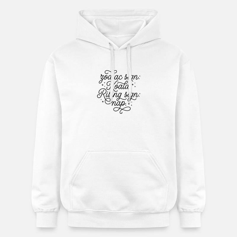 Sternzeichen Koala Aszendent Nickerchen - Gildan Unisex Softstyle® Midweight Hoodie - Weiß