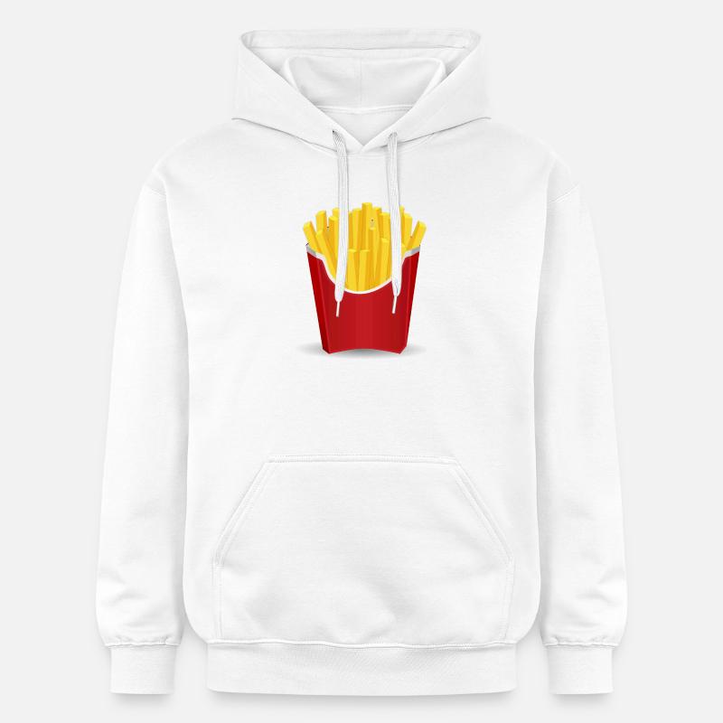 Frites - Sweat à capuche Softstyle® Gildan Unisexe - blanc