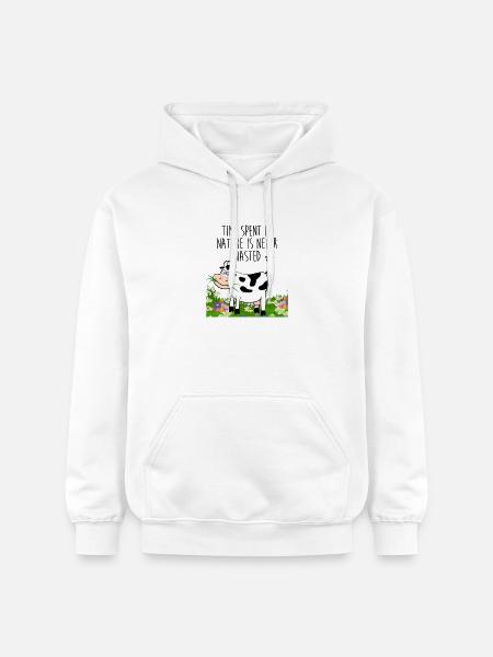 Time spent in nature - Gildan Unisex Softstyle® Midweight Hoodie - white