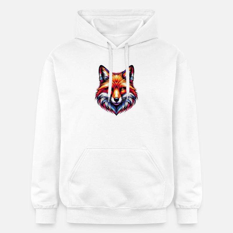 Fuchs - Gildan Unisex Softstyle® Midweight Hoodie - Weiß