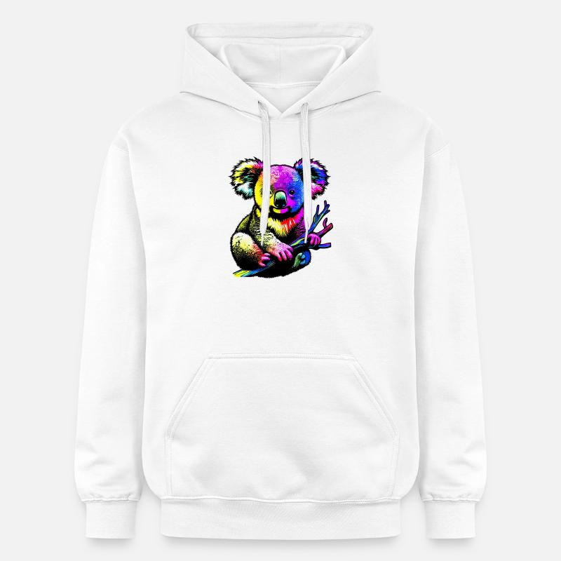 Koala - Sweat à capuche Softstyle® Gildan Unisexe - blanc