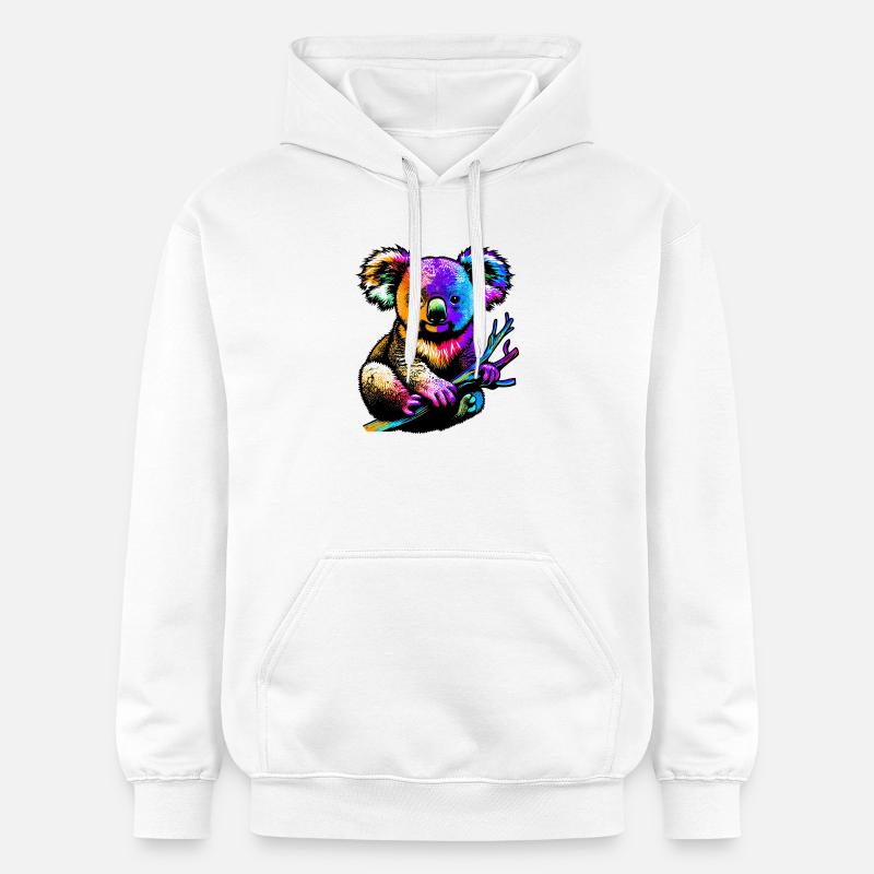 Koala - Sweat à capuche Softstyle® Gildan Unisexe - blanc