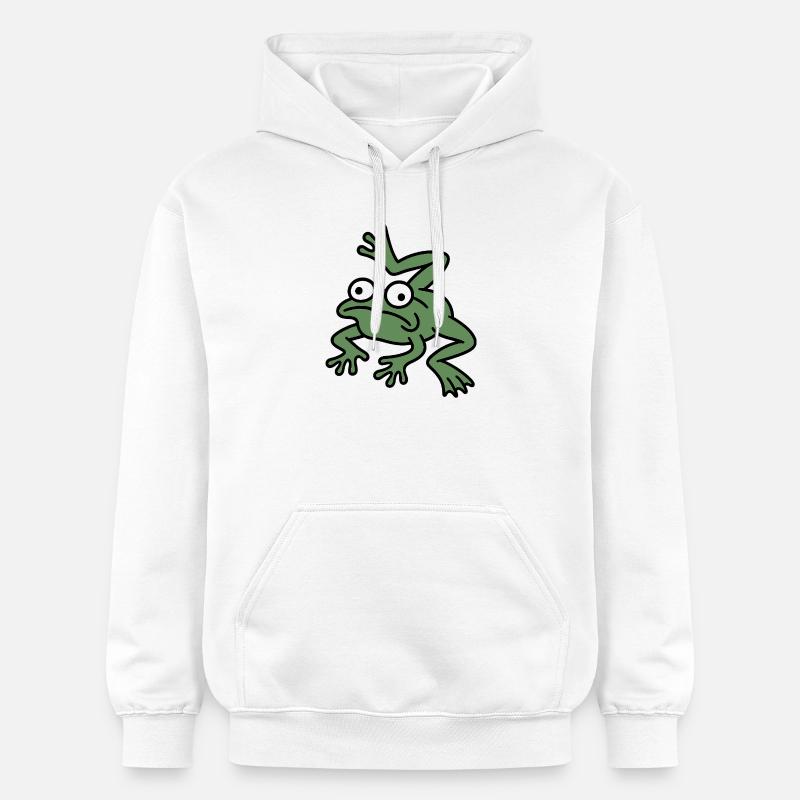 Cuisse de grenouille Derpy - Sweat à capuche Softstyle® Gildan Unisexe - blanc