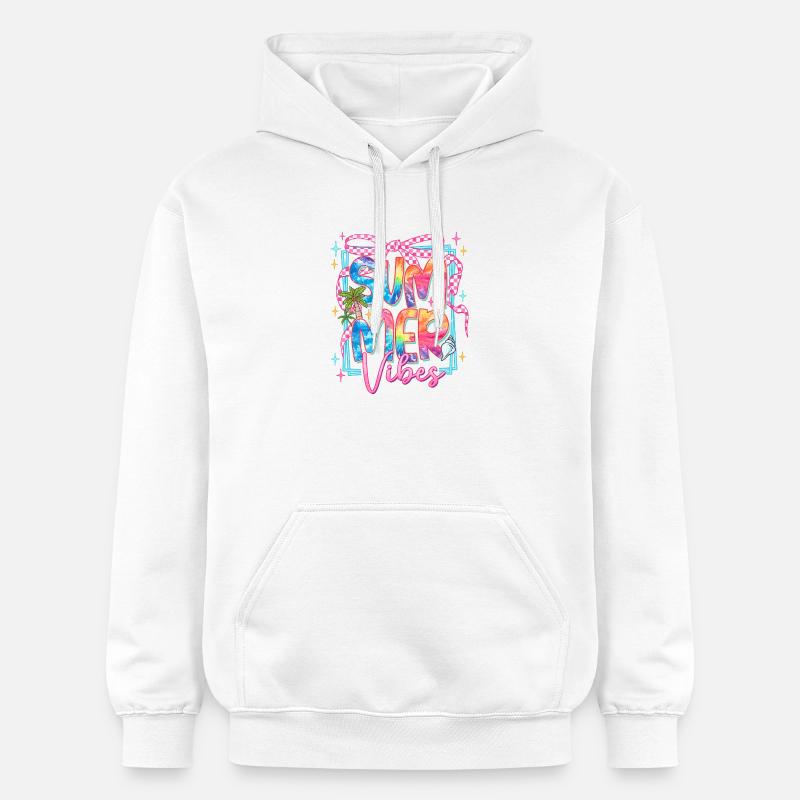 Brise tropicale - Sweat à capuche Softstyle® Gildan Unisexe - blanc