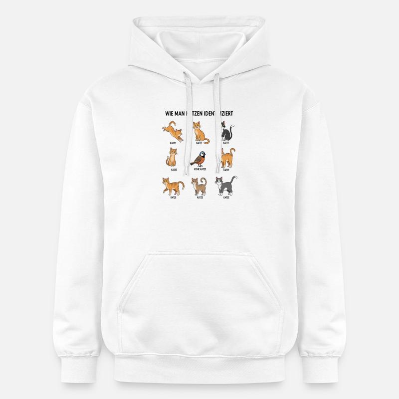 Guide d’identification des chats - Sweat à capuche Softstyle® Gildan Unisexe - blanc