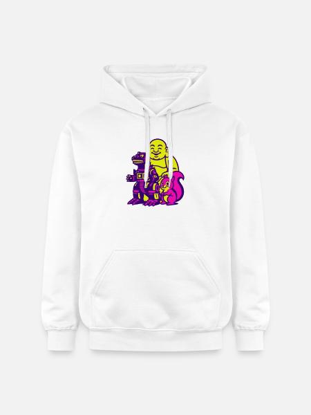 Pop Art Super Trio! - Gildan Unisex Softstyle® Midweight Hoodie - white
