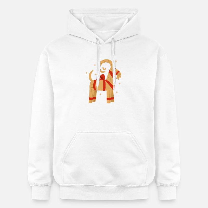Julbock – Chèvre de Noël suédoise - Sweat à capuche Softstyle® Gildan Unisexe - blanc