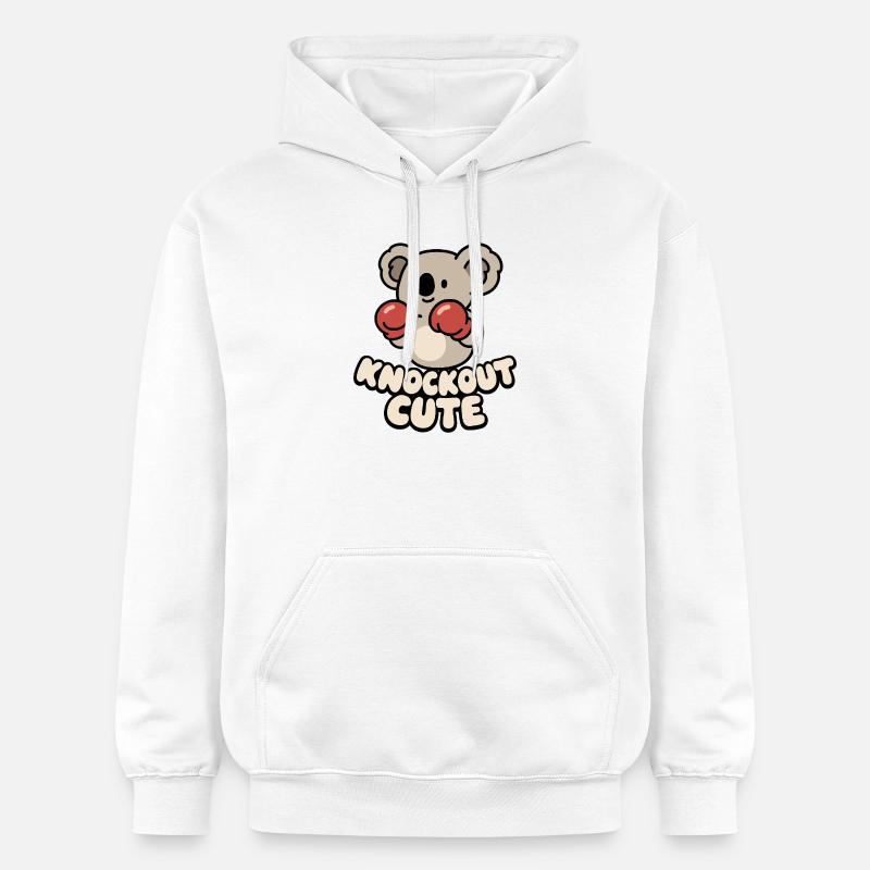 Koala Knockout Mignon - Sweat à capuche Softstyle® Gildan Unisexe - blanc