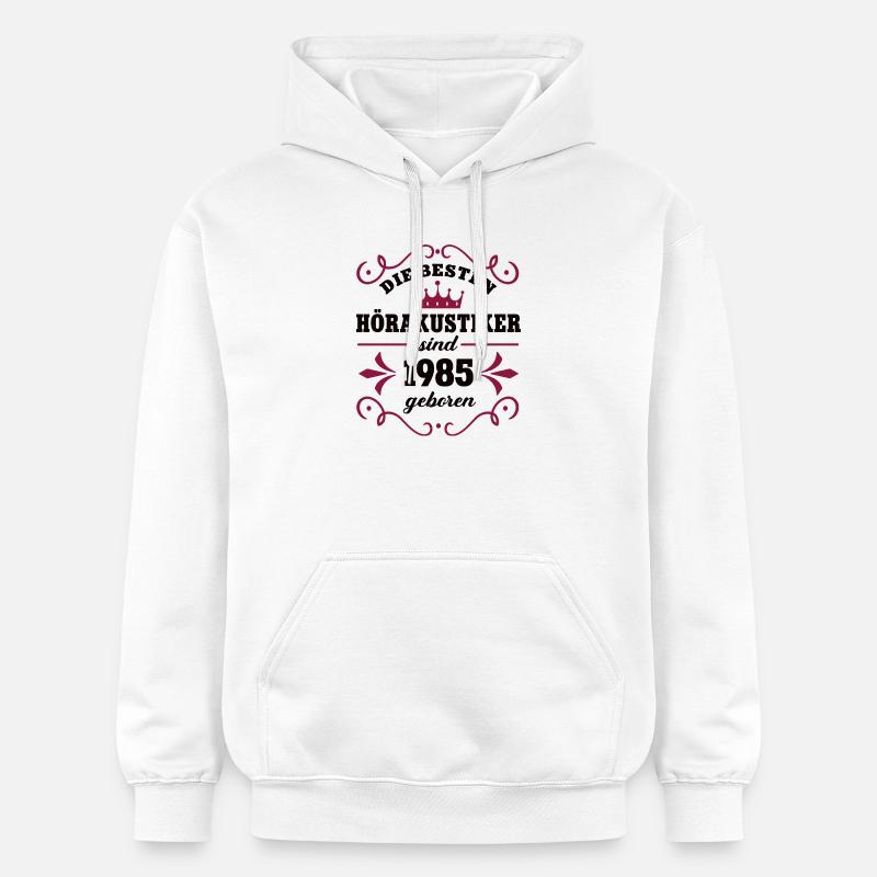 Audiologiste Anniversaire Né en 1985 Collègue - Sweat à capuche Softstyle® Gildan Unisexe - blanc