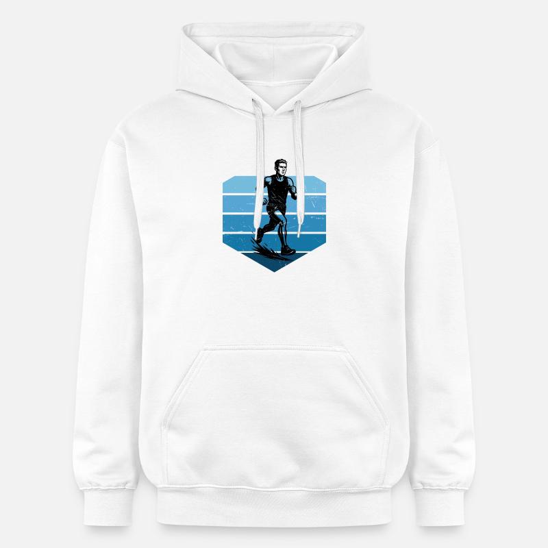 Ambiances de course pour les courses - Sweat à capuche Softstyle® Gildan Unisexe - blanc