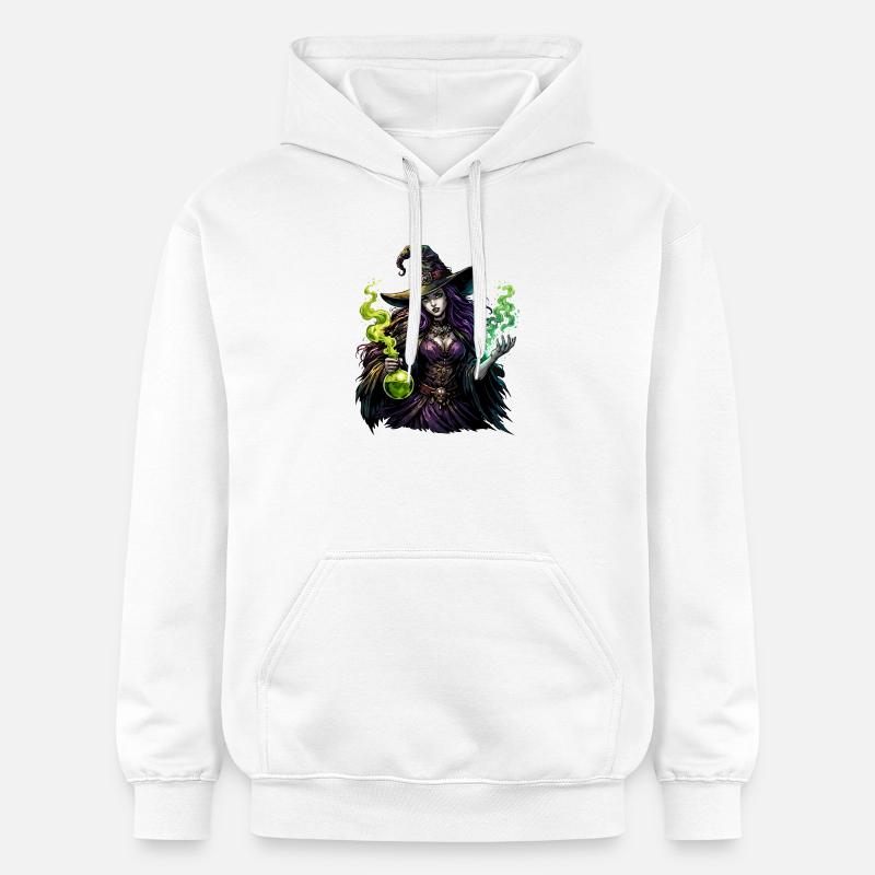 Sorcière avec Potion - Sweat à capuche Softstyle® Gildan Unisexe - blanc