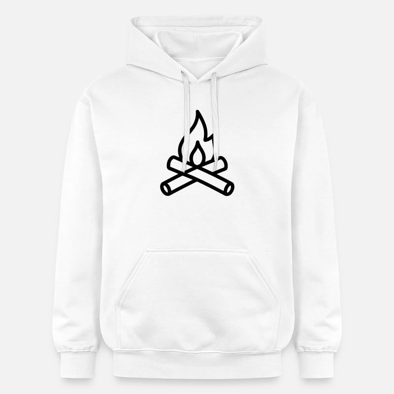 feu de camp - Sweat à capuche Softstyle® Gildan Unisexe - blanc