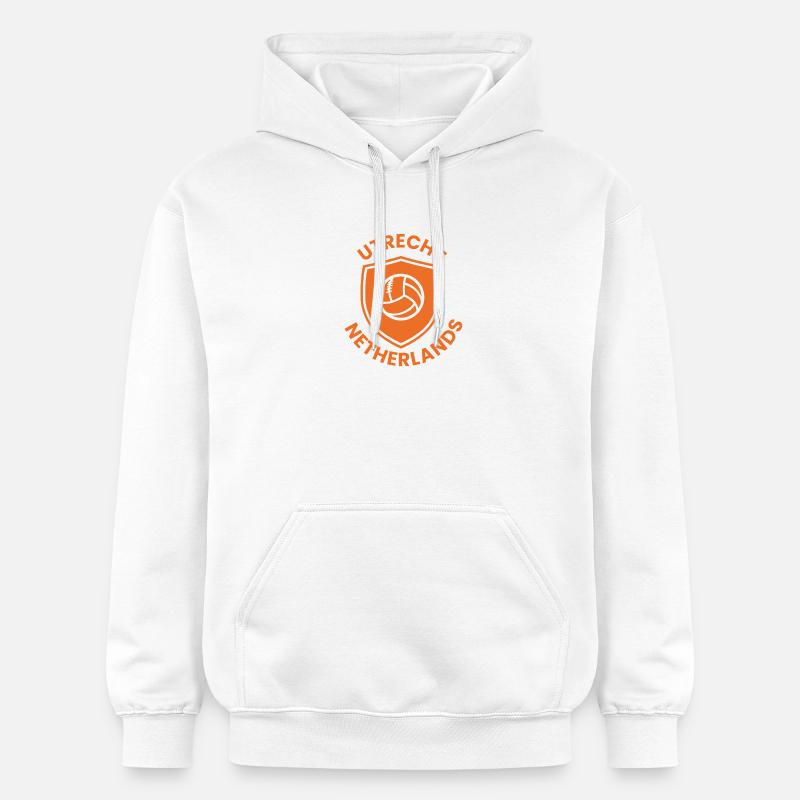 Bouclier de volley-ball d’Utrecht - Sweat à capuche Softstyle® Gildan Unisexe - blanc