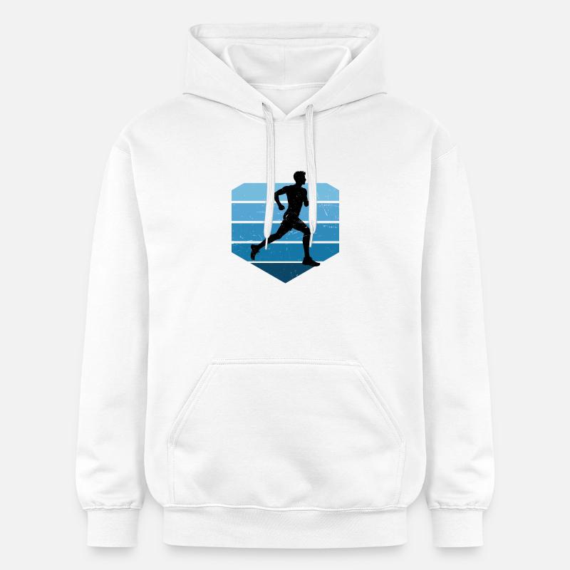 Geschenkidee für einen Running mit Running - Gildan Unisex Softstyle® Midweight Hoodie - Weiß