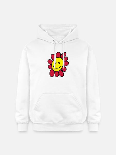 I am a flower - Gildan Unisex Softstyle® Midweight Hoodie - white