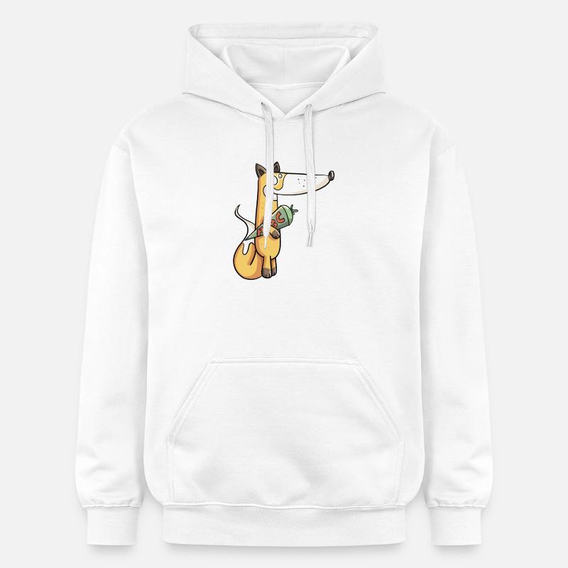 Écolier Fuchs I Einschulung Erstklässler - Sweat à capuche Softstyle® Gildan Unisexe - blanc