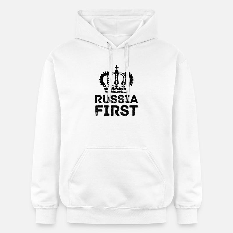 Constellation de l’Étoile de la Nuit - Sweat à capuche Softstyle® Gildan Unisexe - blanc