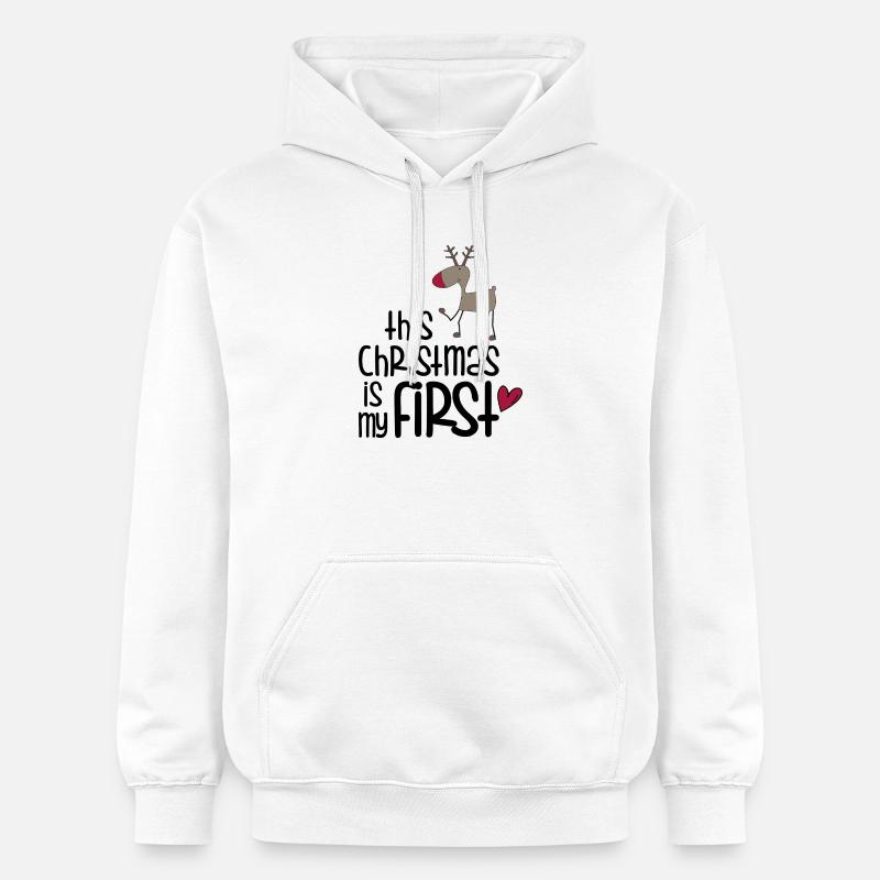 Cadeaux pour enfants pour Noël - Sweat à capuche Softstyle® Gildan Unisexe - blanc