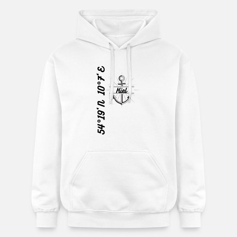 Kiel coordonne Design Maritim - Sweat à capuche Softstyle® Gildan Unisexe - blanc