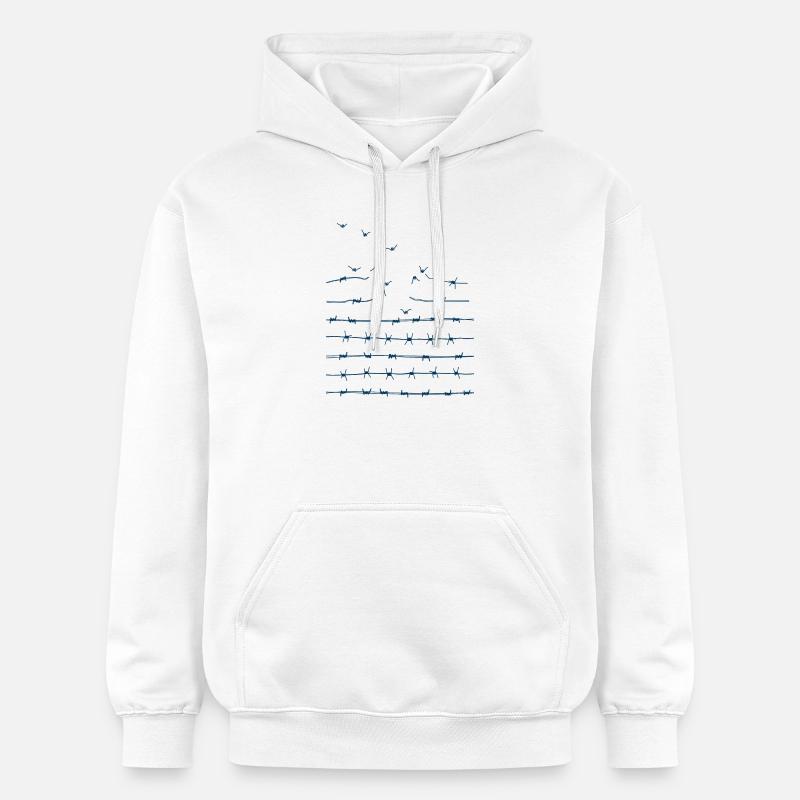 Libérez-vous - Sweat à capuche Softstyle® Gildan Unisexe - blanc