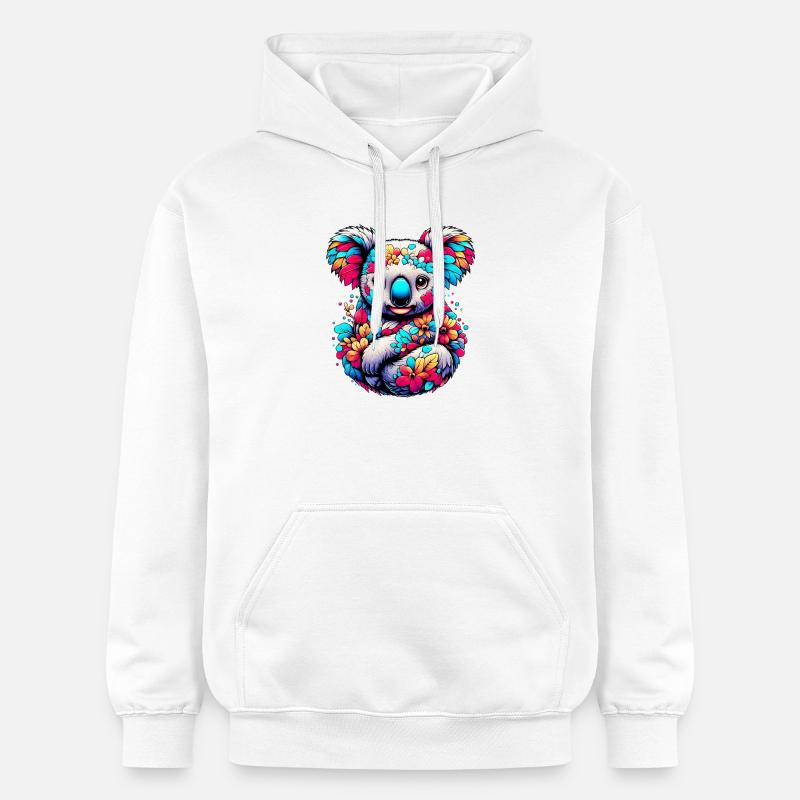 Koala - Sweat à capuche Softstyle® Gildan Unisexe - blanc